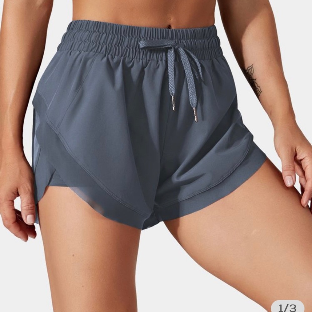 HALARA Slate Blue Athletic Shorts
